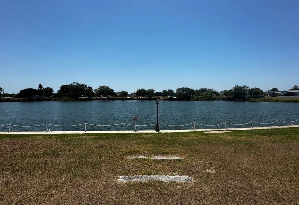 Lake Hester view from the Clubhouse Courtyard