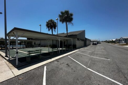 Shuffle Board Area Beside Clubhouse